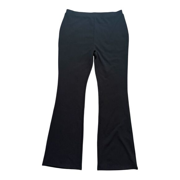 ASOS Curve Black Flare Pull On Pants Professional Style Women’s Size 14 - Picture 1 of 6